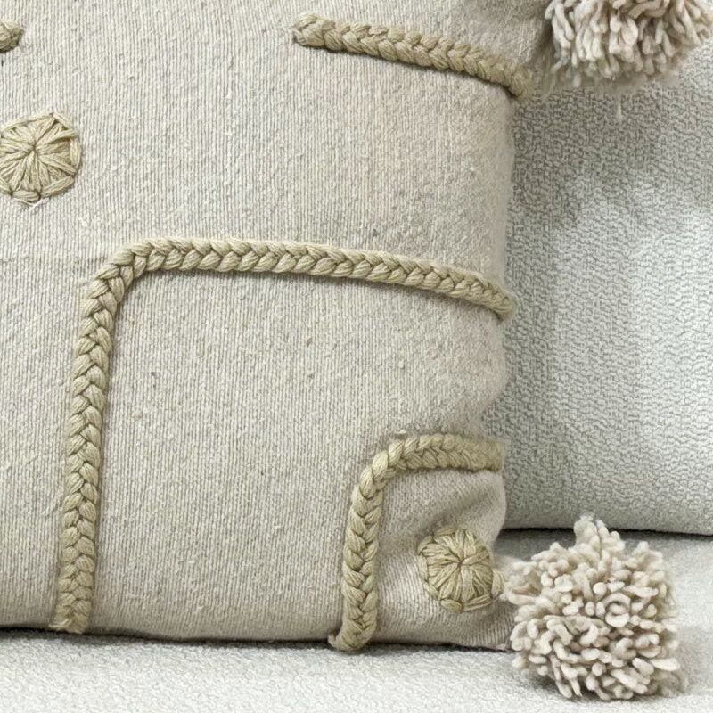 Housse de coussin ALINE 100% Coton Artisanat marocain Vision Original Marrakech