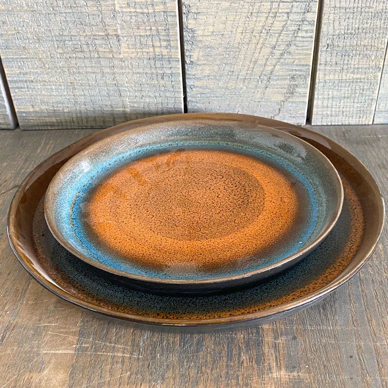 Assiettes en grès Terralya - Céramique Maroc - Vision Originale Marrakech