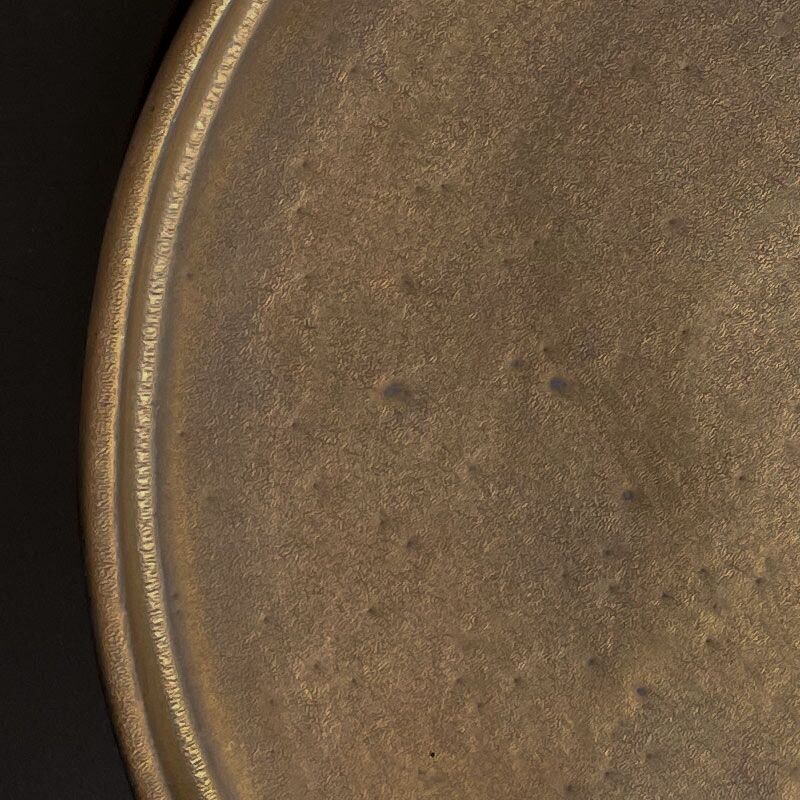 Assiette plate céramique en grès Bronzalia Marrakech Vision Originale